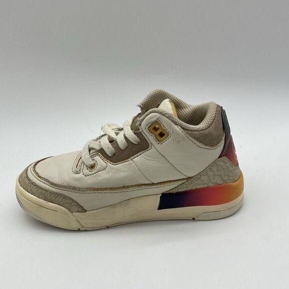 Youth 11.5C J. Balvin x Air Jordan 3 Retro PreSchool 'Medellín Sunset'FN0346-901 - Picture 5 of 10